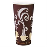 24oz Thermoguard Insulated Paper Hot Cups, Steam Print, 600/ct