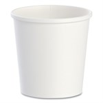 Flexstyle Double Poly Paper Containers, 16 oz, White, Paper, 25/Pack, 20 Packs/Carton