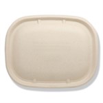 Fiber Lids for Fiber Containers, 8.9 x 6.9 x 0.4, Natural, Paper, 400/Carton