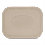 Fiber Lids for Fiber Containers, 7.8 x 10.1 x 0.5, Natural, Paper, 400/Carton