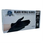 Empress Heavy Nitrile General Purpose Glove Medium , Black 5 mil 10 / 100 cs