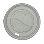 Empress Travel Lid PS for Paper Hot Cup 10-24oz White , 90mm 10 / 100 cs