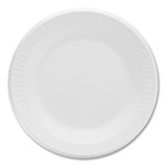 Concorde Foam Plate, 10.25" Dia, White, 125/pack, 4 Packs/carton