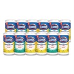 Disinfecting Wipes, 1-Ply, 7 x 8, Fresh Scent/Citrus Blend, White, 75/Canister, 3/Pack, 4 Packs/Carton