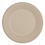 Fiber Plates, Ripple Edge, 6.1" dia, Natural, 1,000/Carton
