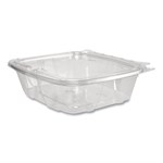 ClearPac SafeSeal rPET Tamper-Resistant Container, ProPlanet Seal, Flat Lid, 24oz, 6.4 x 1.9 x 7.1, Clear, 100/Bag, 2 Bags/CT