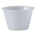 Polystyrene Portion Cups, 4 Oz, Translucent, 250/bag, 10 Bags/carton