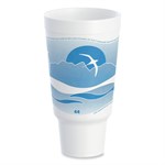 44oz Horizon Hot/cold Foam Drinking Cups, Ocean Blue/white 300/ct