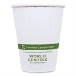 8oz Double Wall Paper Hot Cups, White, 1,000/ct