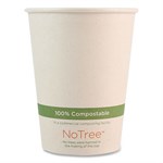 12oz Notree Paper Hot Cups, Natural, 1,000/ct