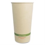 20oz Notree Paper Hot Cups, Natural, 1,000/ct