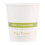 Notree Paper Hot Cups, 6 Oz, Natural, 1,000/carton
