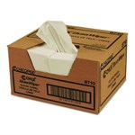 VeraClean Critical Cleaning Wipes, Smooth Texture, 1/4 Fold, 1-Ply, 12 x 13, Unscented, White, 400/Carton