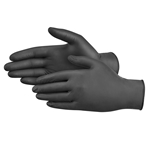 Large Nitrile Gloves, Black, Powder Free, Prime Source Ultra, 1000/cs