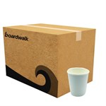 8oz Paper Hot Cups, Double-Walled, White, 25/Pack