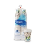 12oz Perfectouch Paper Hot Cups And Lids Combo, Multicolor, 50 Cups/lids/pack