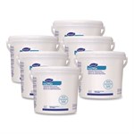 Easywipe Disposable Wiping Refill, White, 125/tub, 6 Tub/carton