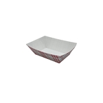 1lb Red Plaid Food Tray PFAS Free 1000/cs