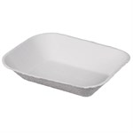 9x7x2.25 Savaday Molded Fiber Paper Tray, #300 Natural, 500/cs