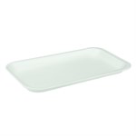 Pactiv Polystyrene 17S Foam Tray, White,  8.3" x 4.8" x .6 1000/CS