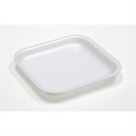 1S EPS Foam Tray, White, 5.2" x 5.2" x 0.6 8/125