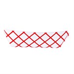 Jovials #250 Clay Coated Paper Food Tray, Red, 2.5 lb, 1/CS/500 2/250/CS