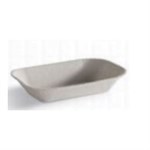 Chinet Savaday Pulp food Tray-Jess Tray, White, 7" x 5", 1/CS/1000 4/250