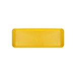 12470 #1525 MEAT TRAY FOAM PS 14.5X8.0X0.75 YELLOW