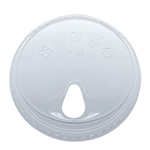 PET Strawless Lid 98MM 4" Fits 12oz Squat - 24oz PET Cups 1000/cs