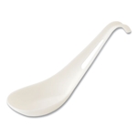 World Cent TPLA Compostable Cutlery, Asian Soup Spoon, White, 500/cs