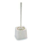 14.5" Toilet Bowl Brush, Plastic Handle, Polypropylene Fill, White 1/EA