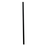 7.75 inch Giant Straws, Polypropylene, Black, 1,500/cs