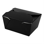 Empress #1 Folded Takeout Box Black 4.875" x 3.5" x 2.5" 450 / cs