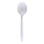 Medium Weight Empress Soup spoon Polypro White Dense Pack 1000 / cs