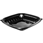 PresentaBowls Pro Polypropylene Square Bowl, Black, 24 oz 4/63