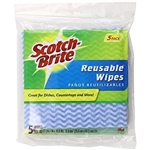 Scotch-Brite Kitchen Wipe - 3M 9053 - 5-Count, Use wet or dry, Dries Quickly