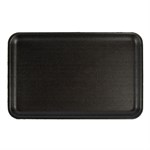 Prime Source 16S PS Foam Meat Tray, Black, 12.25" x 7.25" x 0.5 2/125CS