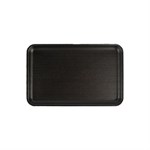 12235 16S MEAT TRAY FOAM PS 11.63X7.25X0.54 BLACK 2/125/CS