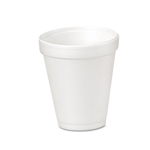 4oz 4J4 Dart White Foam Drink Cups, 1000/cs