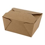 Empress #1 Kraft Folded Takeout Box 4.875"" x 3.5"" x 2.5 450 / cs