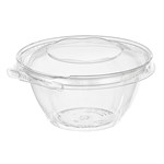 Safe-T-Fresh PET Round Tamper Evident/Resistant Clamshell Bowl, Clear, 16 oz, 5.87" x 5.75" x 3.12 240/CS