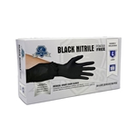 Large Nitrile Glove Black Powder Free, Exam Grade, Empress 1000/cs