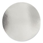 Round Aluminum To-Go Container Lids, Flat Lid, 9", Silver, Paper, 500/carton