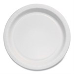 Bare Eco-Forward Clay-Coated Paper Plate, ProPlanet Seal, Mediumweight, 6" dia, White/Brown/Green, 1,000/Carton