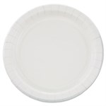 Bare Eco-Forward Clay-Coated Paper Dinnerware, ProPlanet Seal, Mediumweight, Plate, 8.5" dia, White, 125/Pack, 4 Packs/Carton