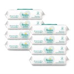 Sensitive Baby Wipes, 1-Ply, 6.8 x 7, Unscented, White, 56/Pack, 8 Packs/Carton