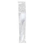 Prime Source Polypropylene Wrapped Spork, White, Medium Weight, 1/CS/1000