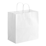 65# Duro Jr. Mart Basis Twist Handle Bag 13x7x13 White 250/cs