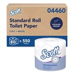 Essential Standard Roll Bathroom Tissue for Business, Septic Safe, 2-Ply, White, 550 Sheets/Roll, 80/Carton
