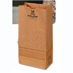 40# 100% Recycled Grocery Bag 7.75x4.81x16 Dubl Life Kraft 1/500